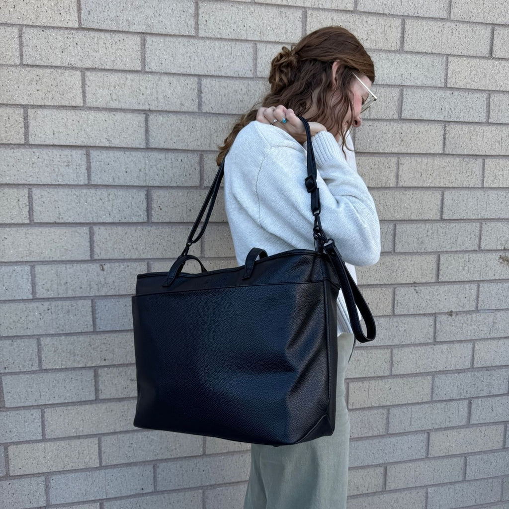 Willow Vegan Leather Diaper Tote