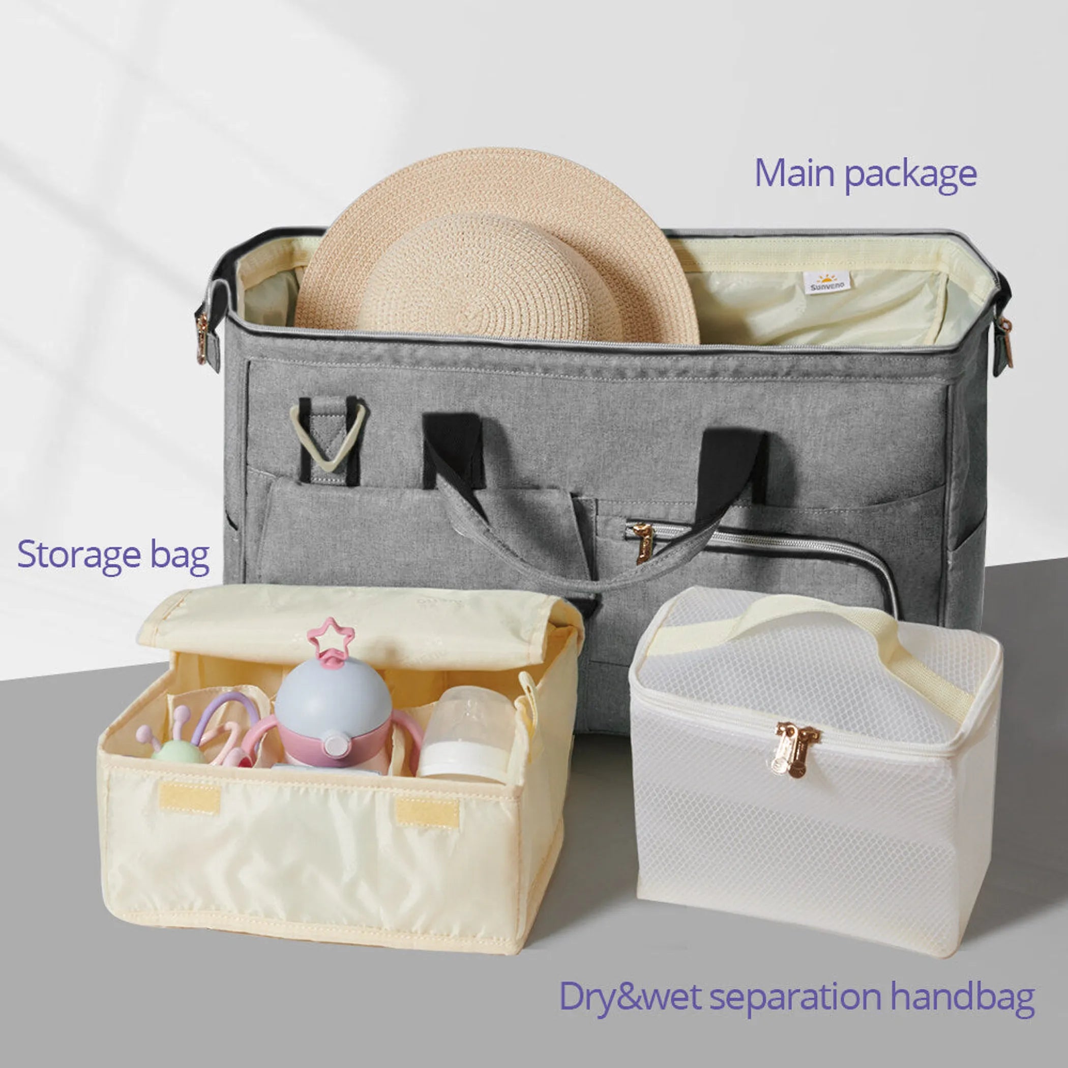 3-in-1 Diaper Travel Tote