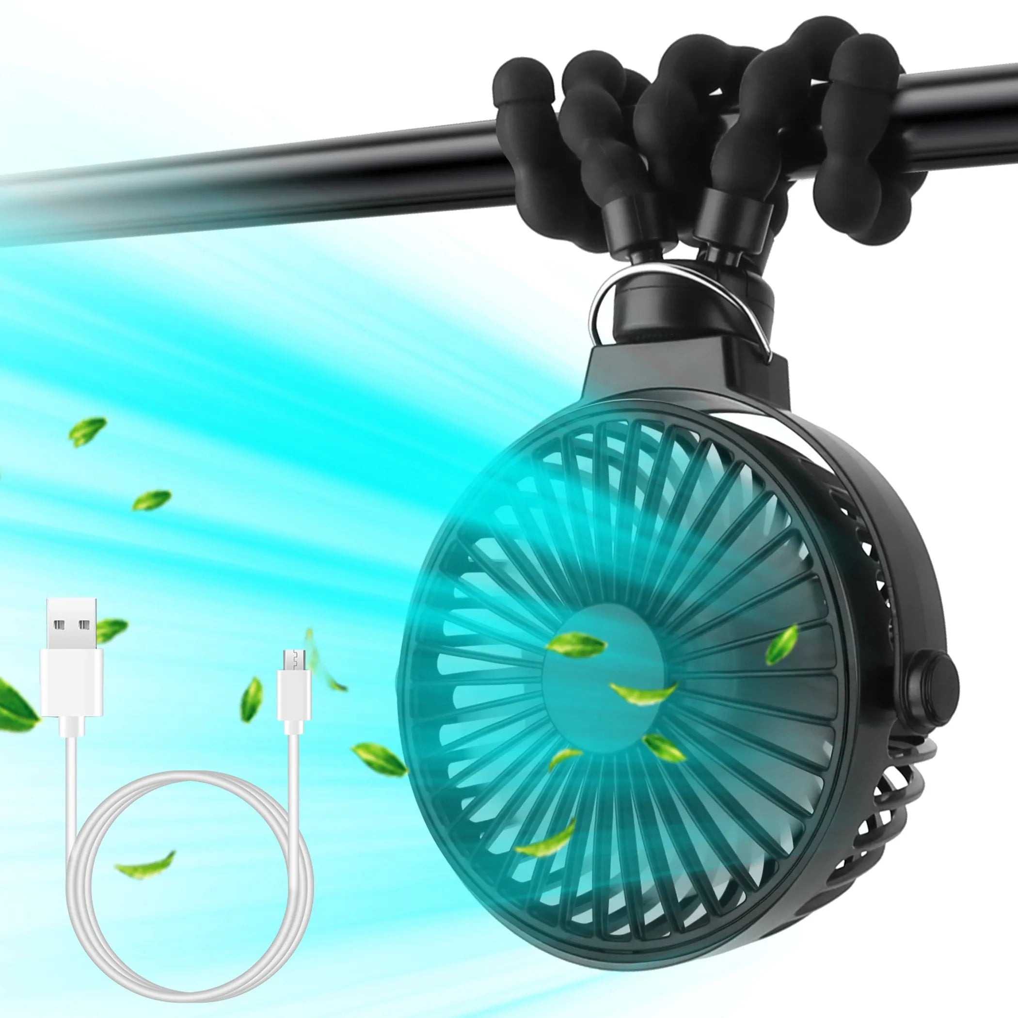 Rechargeable Stroller Fan