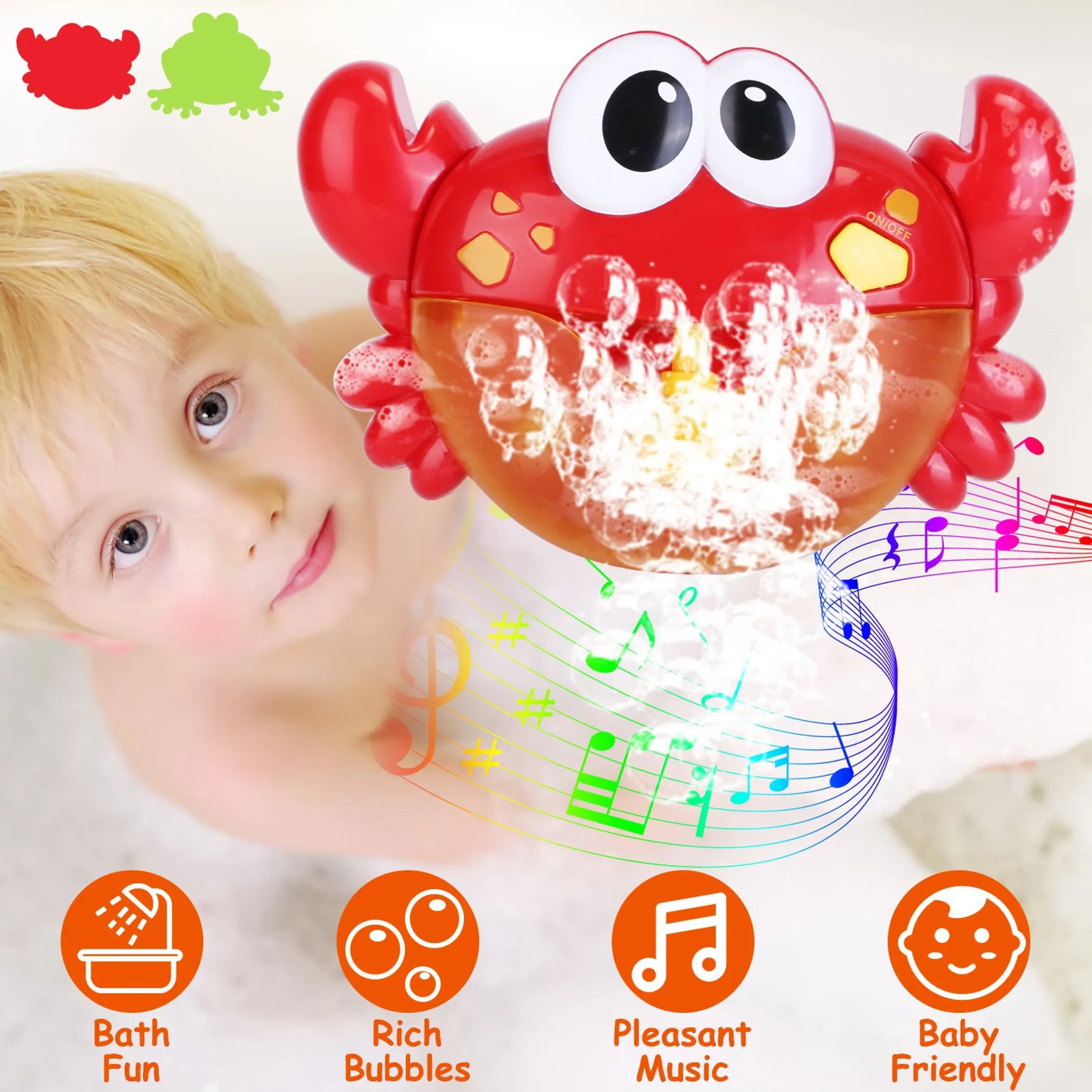 Musical Bubble Bath Frog