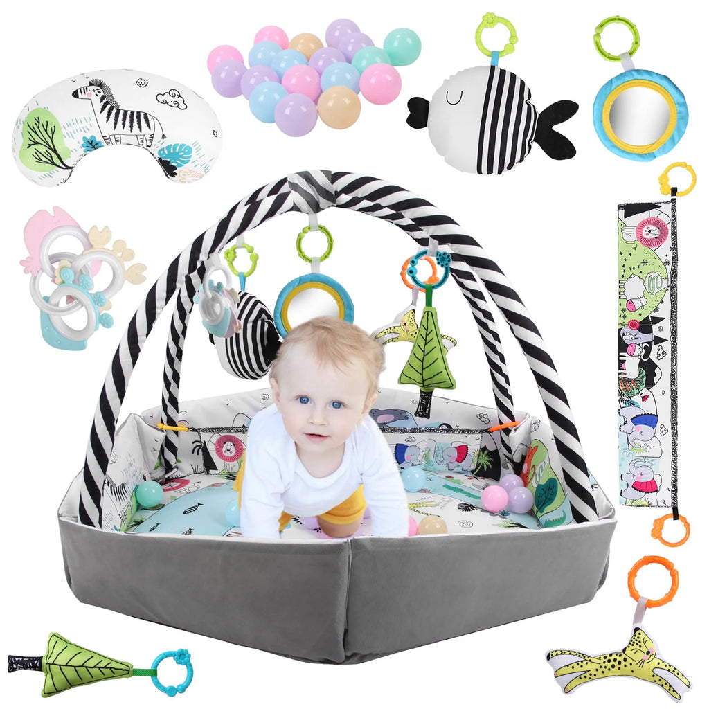 4-in-1 Baby Play Gym & Ball Pit