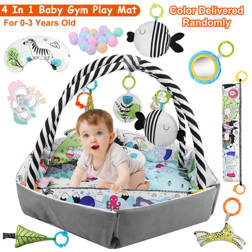 4-in-1 Baby Play Gym & Ball Pit