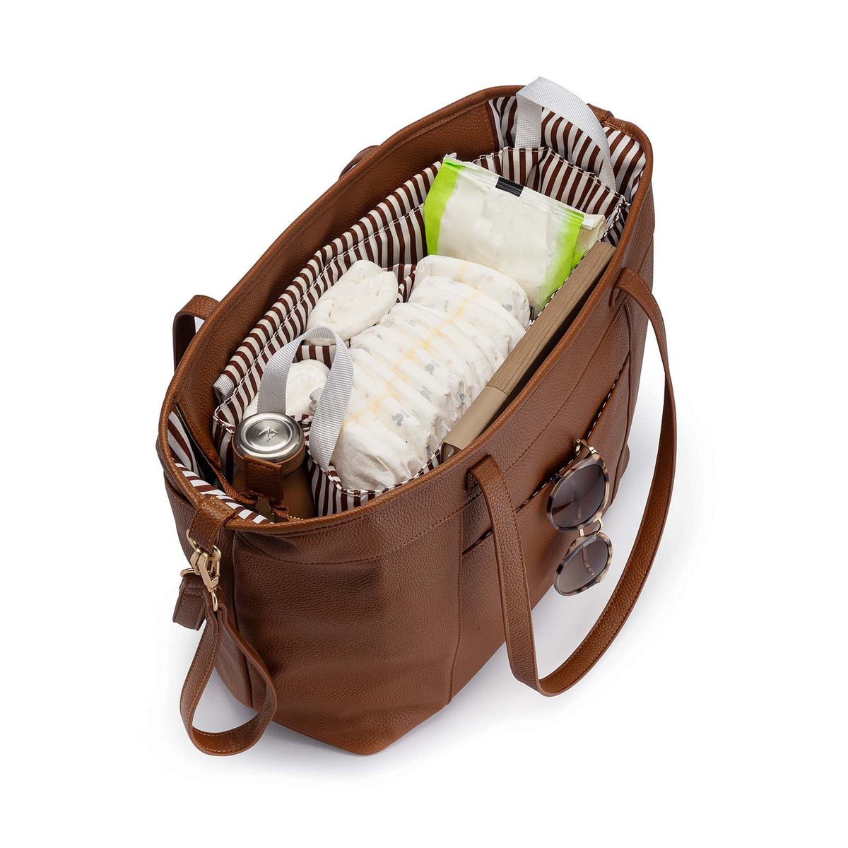 Willow Vegan Leather Diaper Tote
