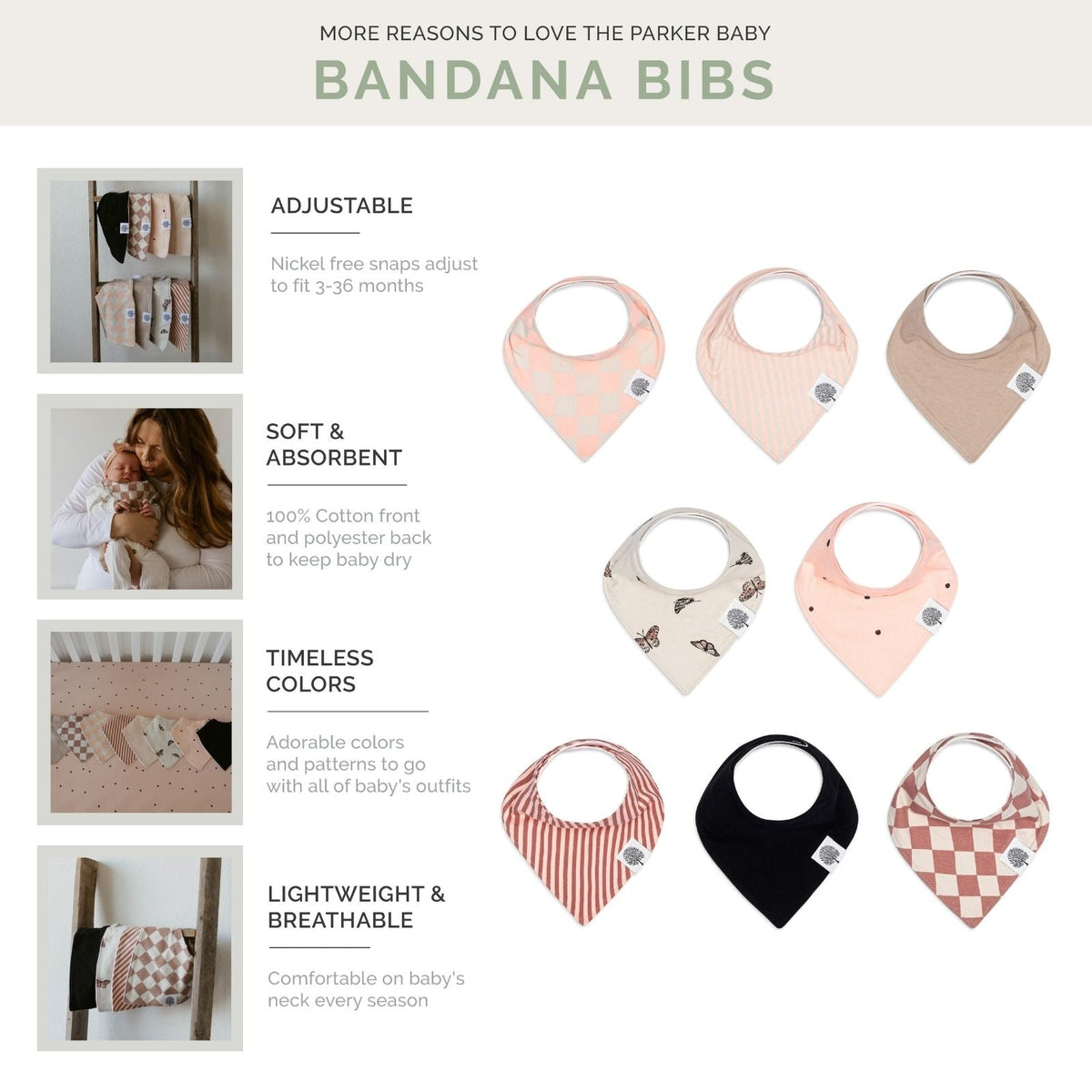 Bandana Bib Set