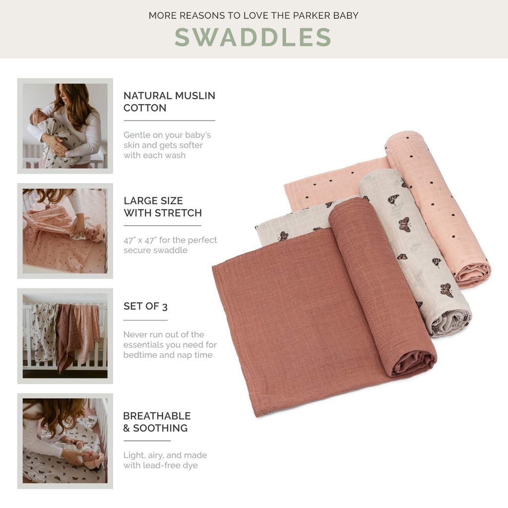 Muslin Swaddle Blanket Set