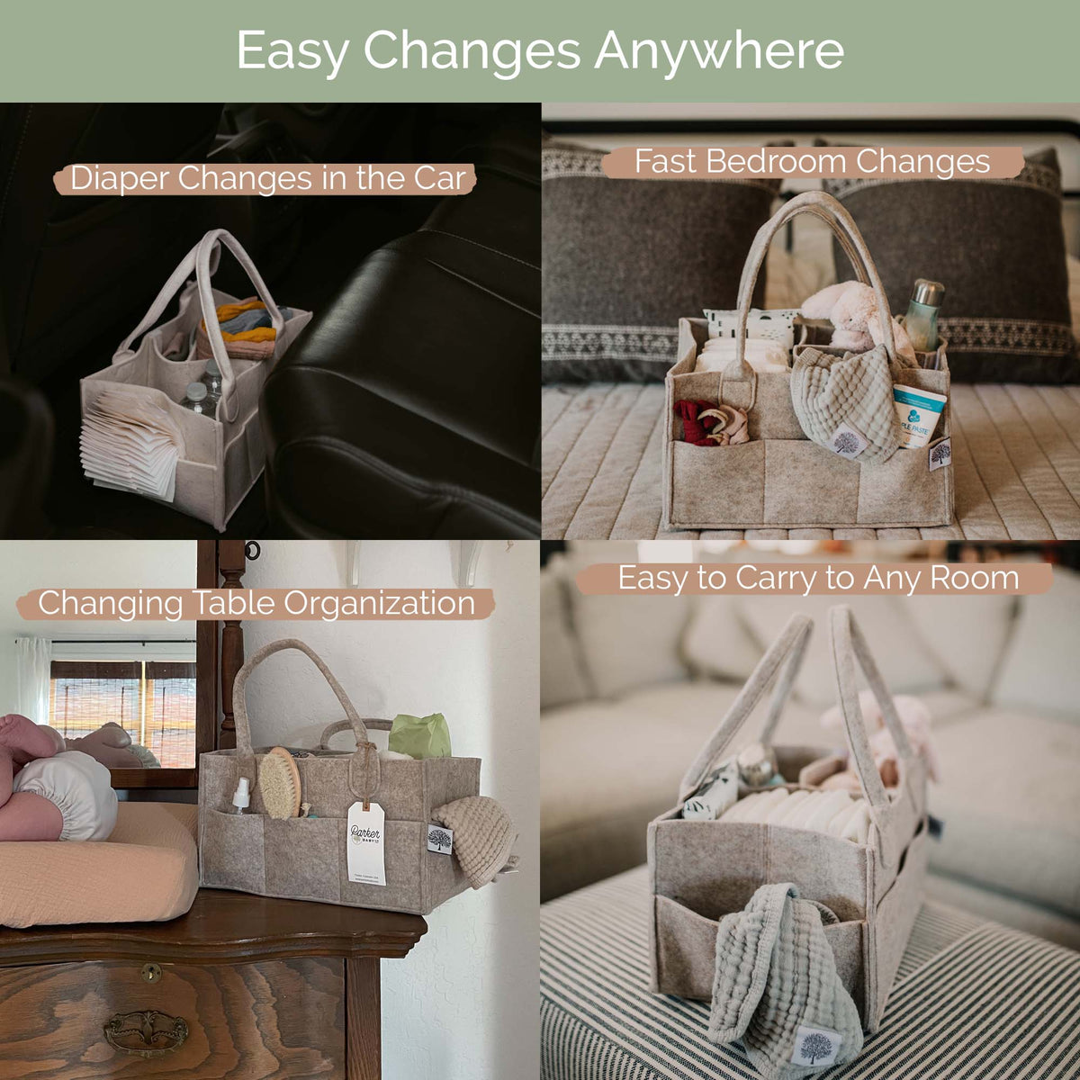 Felt Diaper Caddy