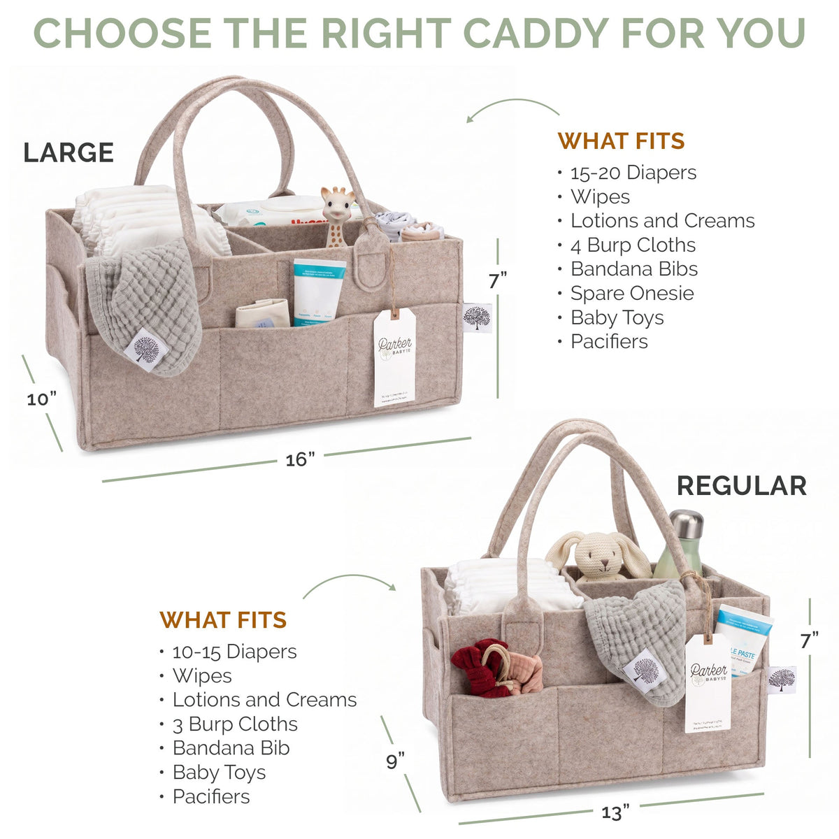 Felt Diaper Caddy