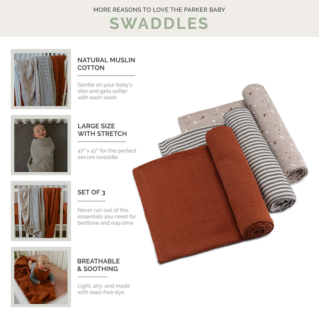 Muslin Swaddle Blanket Set