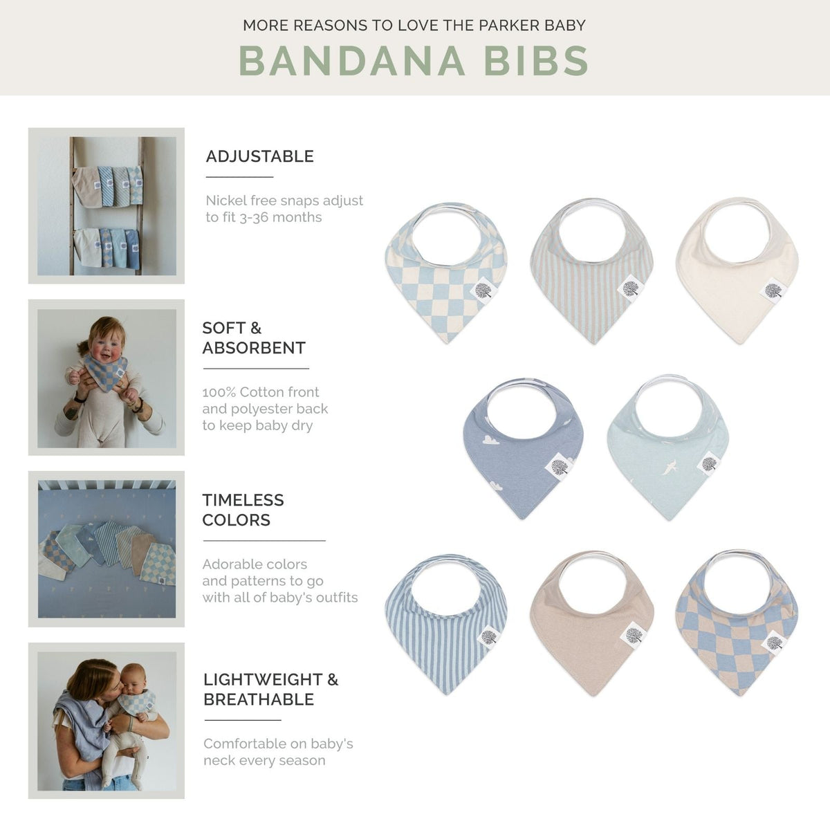 Bandana Bib Set