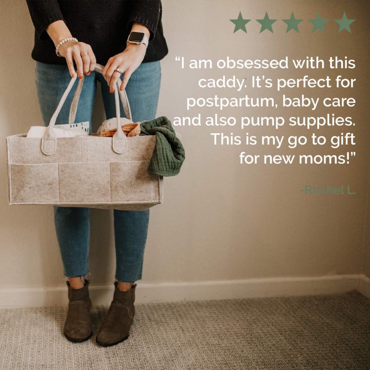 Felt Diaper Caddy