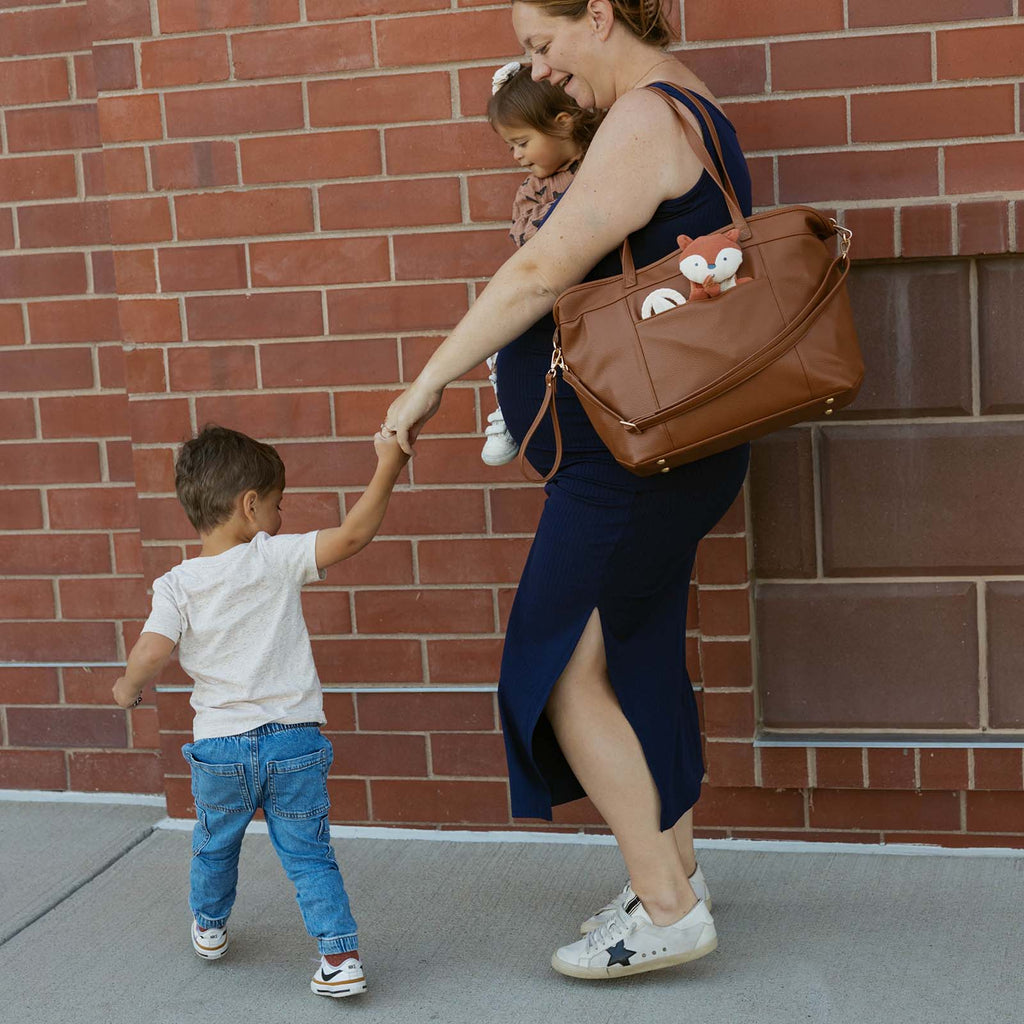Willow Vegan Leather Diaper Tote