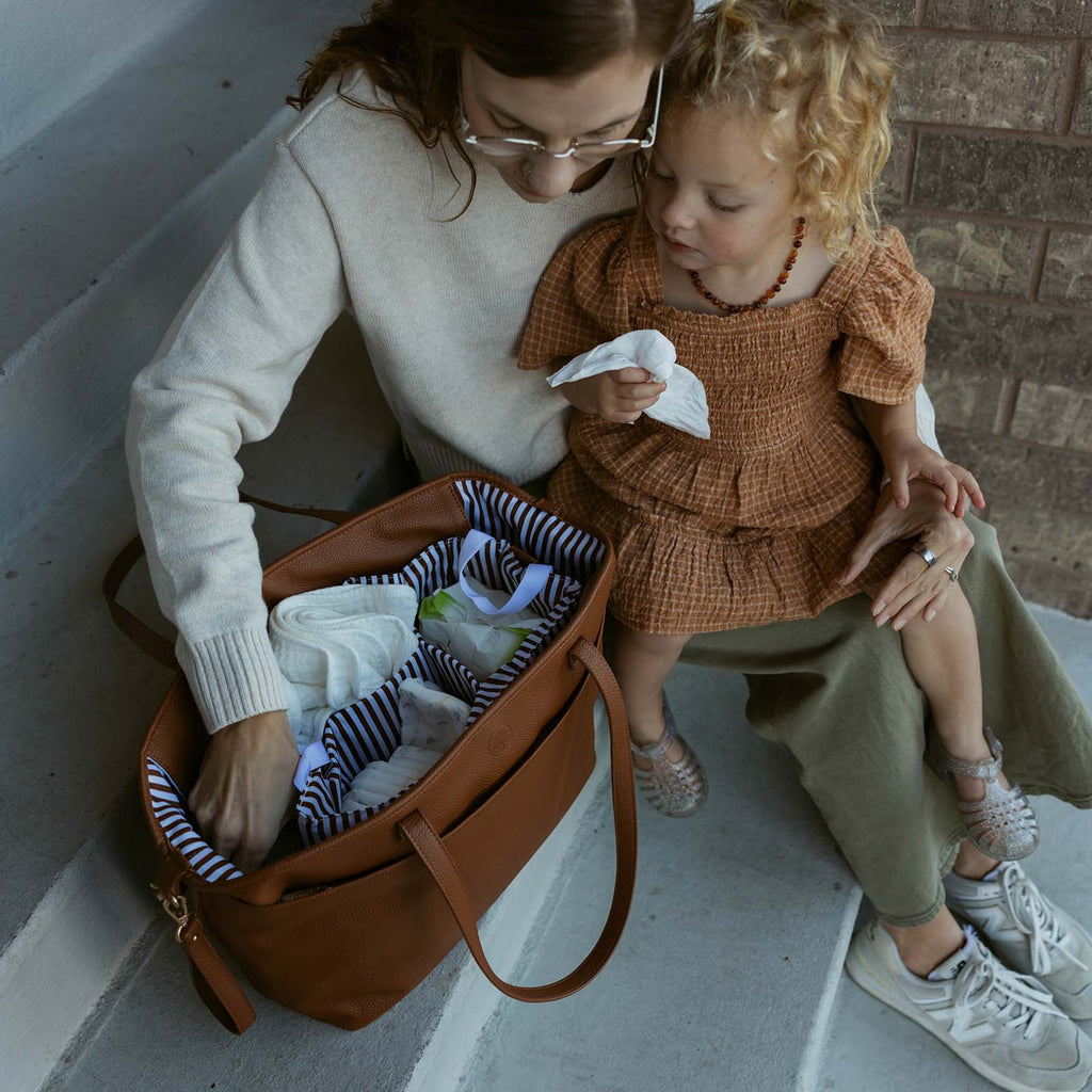 Willow Vegan Leather Diaper Tote