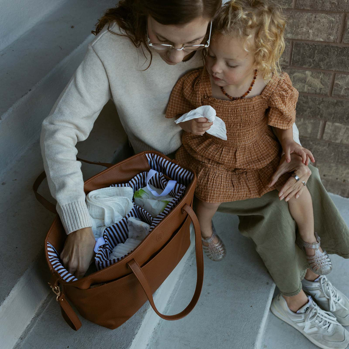 Willow Vegan Leather Diaper Tote