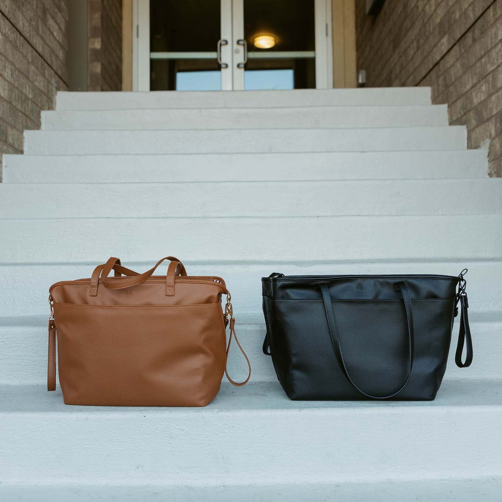 Willow Vegan Leather Diaper Tote